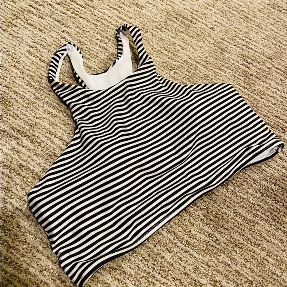 Athleta High Neck Swim Top